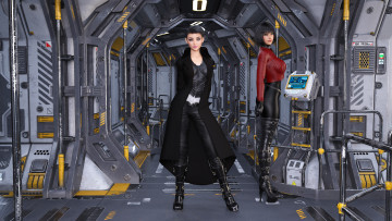 Картинка 3д+графика фантазия+ fantasy взгляд фон девушки