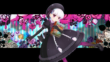 Картинка аниме fate stay+night взгляд девушка фон