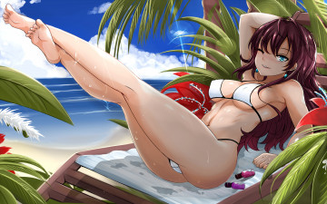 Картинка аниме unknown +другое+ фон взгляд девушка