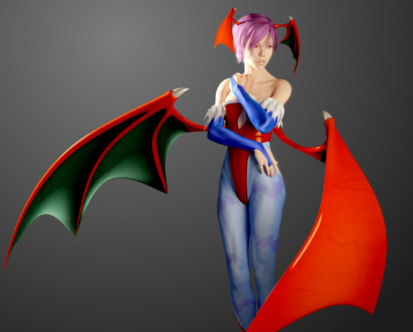 Обои картинки фото 3д графика, существа , creatures, фон, взгляд, девушка