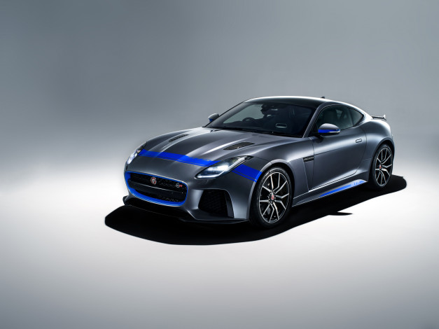 Обои картинки фото jaguar f-type svr,  graphic pack,  2018, автомобили, jaguar, f, type, svr, graphic, pack, купе, ягуар, 2018