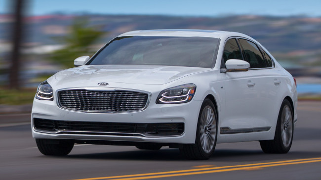 Обои картинки фото kia k900 2019, автомобили, kia, 2019, k900, белый