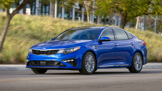 Обои картинки фото kia optima 2019, автомобили, kia, optima, 2019, blue