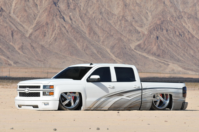 Обои картинки фото 2015-chevrolet-silverado-1500-vanilla-ice, автомобили, custom pick-up, chevrolet