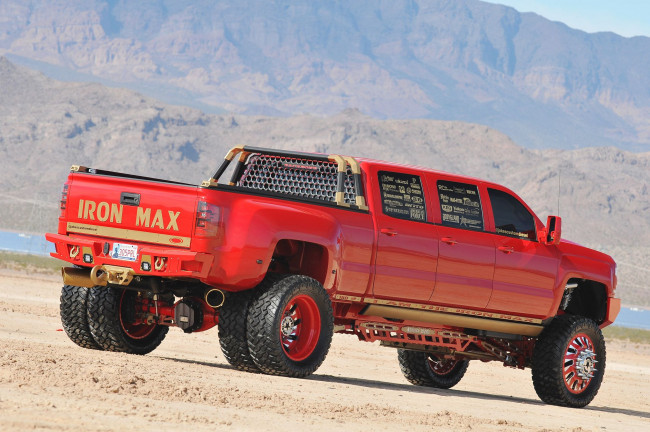 Обои картинки фото 2016-chevrolet-3500-iron-max, автомобили, custom pick-up, chevrolet