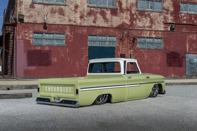 Обои картинки фото 1965-chevrolet-c10, автомобили, custom pick-up, chevrolet