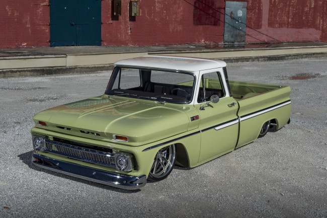 Обои картинки фото 1965-chevrolet-c10, автомобили, custom pick-up, chevrolet