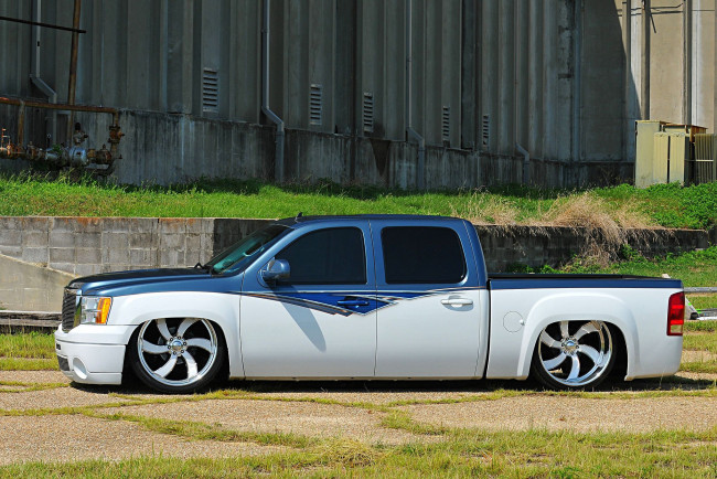 Обои картинки фото 2009-gmc-sierra, автомобили, custom pick-up, gmc