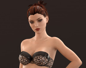 Картинка 3д+графика люди+ people фон взгляд девушка