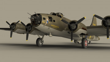 Картинка 3д+графика армия+ military самолет