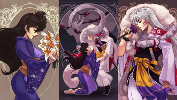 Картинка аниме inuyasha рин сешоумару