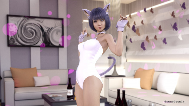 Обои картинки фото 3д графика, люди , people, девушка, взгляд, фон