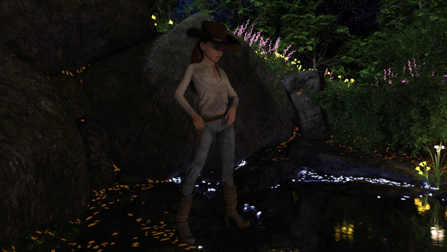 Обои картинки фото 3д графика, люди , people, девушка, взгляд, фон