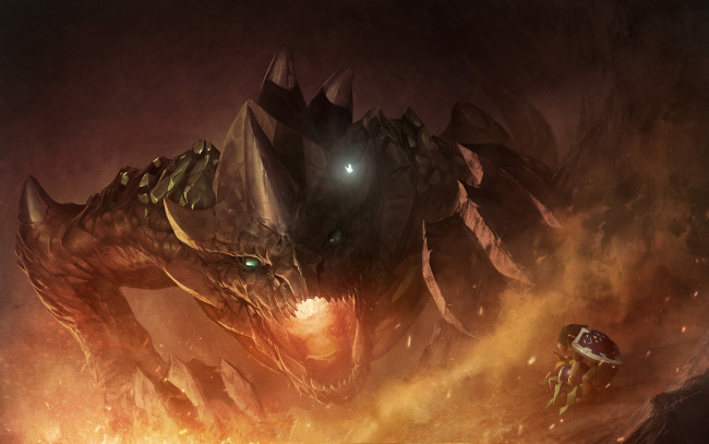 Обои картинки фото видео игры, the legend of zelda, фон, демон