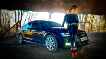 Картинка автомобили -авто+с+девушками audi