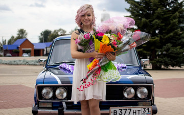 Картинка автомобили -авто+с+девушками lada 2106