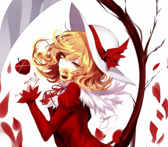 Обои картинки фото sheya, аниме, touhou, девушка