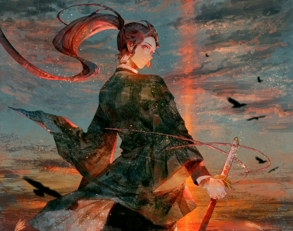 Обои картинки фото аниме, demon slayer,  kimetsu no yaiba, клинок, рассекающий, демонов
