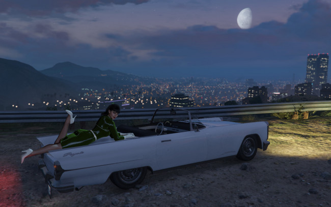 Обои картинки фото 3д графика, люди-авто, мото , people- car ,  moto, девушка, фон, взгляд, город, автомобиль