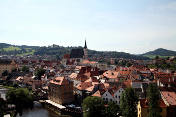 Картинка города чески-крумлов+ чехия панорама