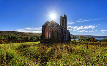 Картинка dunlewey+church donegal ireland города -+католические+соборы +костелы +аббатства dunlewey church