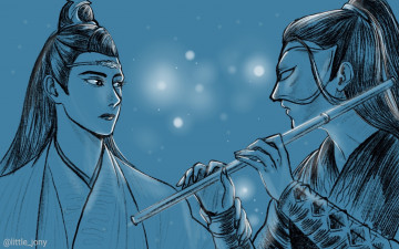 Картинка рисованное кино +мультфильмы the untamed неукротимый повелитель чэньцин мосян тунсю mo dao zu shi магистр дьявольского культа