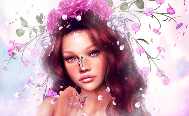 Обои картинки фото 3д графика, портрет , portraits, девушка, красивая, супер, секси, няша, нежная, классная, модница, лапочка, мадам