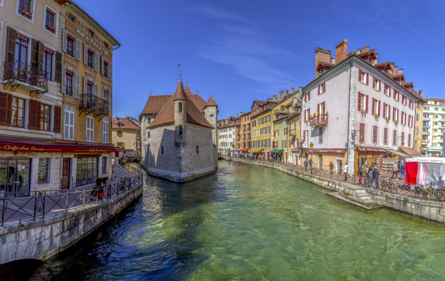 Обои картинки фото annecy, france, города, - улицы,  площади,  набережные