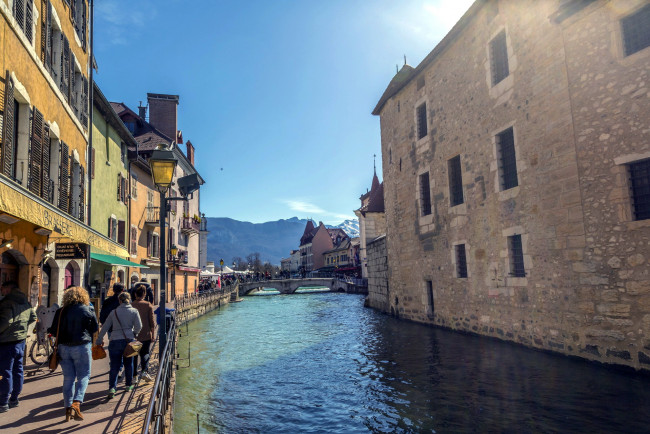 Обои картинки фото annecy, france, города, - улицы,  площади,  набережные