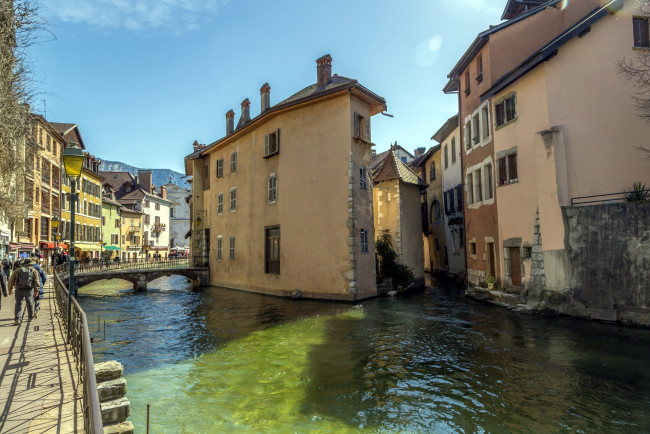 Обои картинки фото annecy, france, города, - улицы,  площади,  набережные