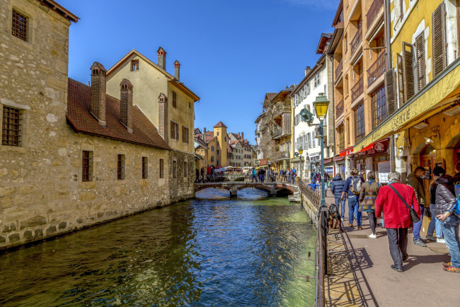 Обои картинки фото annecy, france, города, - улицы,  площади,  набережные