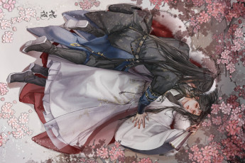 Картинка аниме the+husky+and+his+white+cat+shizun парни