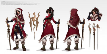 Картинка аниме оружие +техника +технологии девушка меч образы