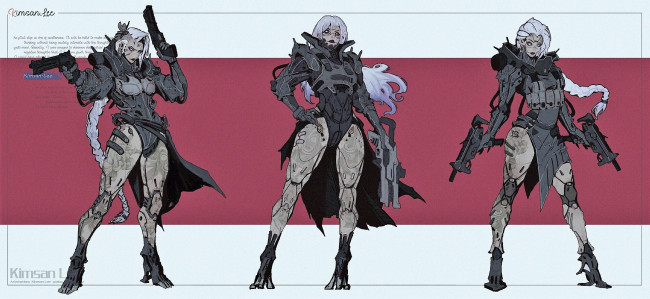 Обои картинки фото аниме, оружие,  техника,  технологии, девушка, киборг