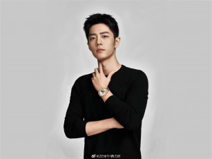 Картинка мужчины xiao+zhan актер свитер часы