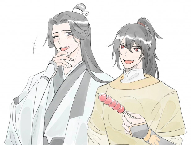 Обои картинки фото сюэ ян и сяо синчень, аниме, mo dao zu shi, сюэ, ян, сяо, синчень