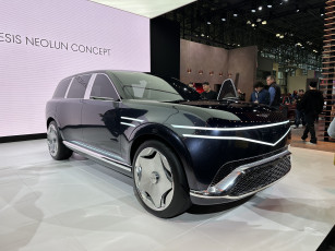 Картинка genesis+neolun+concept +2024+new+york+auto+show автомобили выставки+и+уличные+фото genesis neolun concept чeрный прототип нью йорк автошoу 2024 год