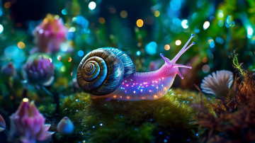 Картинка разное компьютерный+дизайн улитка