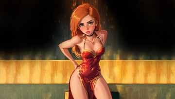 Картинка рисованное люди красивая девушка