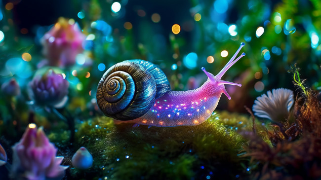 Обои картинки фото разное, компьютерный дизайн, улитка