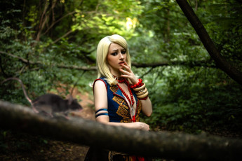 Картинка девушки мария+давыдова+ lady+melamory образ косплей наряд бусы лес