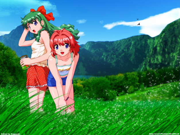 Обои картинки фото аниме, onegai, twins