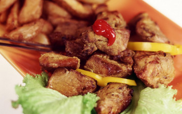 Картинка еда шашлык