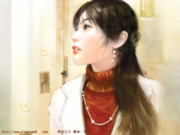 Обои картинки фото рисованные, люди