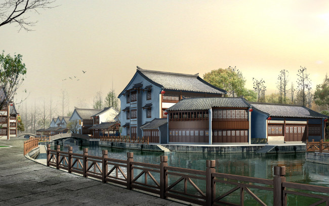 Обои картинки фото 3д, графика, architecture, архитектура