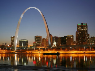 Картинка города огни ночного saint+louis