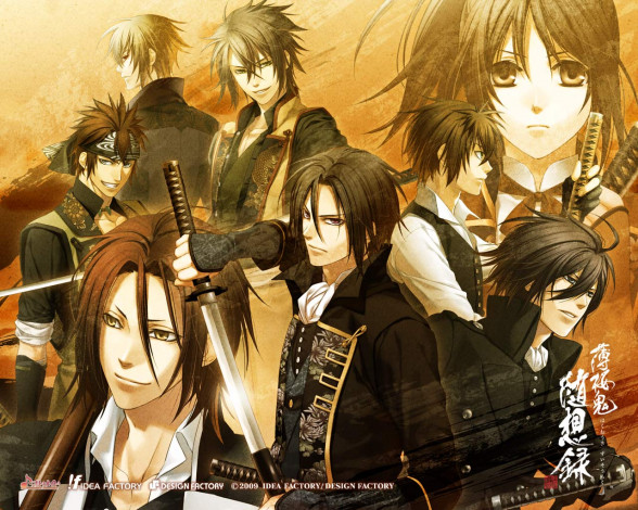 Обои картинки фото аниме, hakuoki