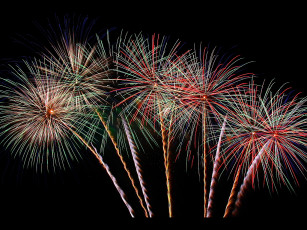 Картинка разное салюты фейерверки