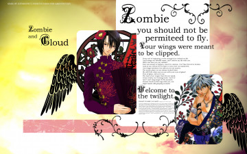 обоя аниме, zombie, loan