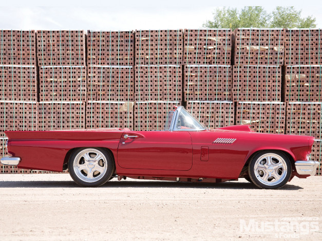 Обои картинки фото 1957, ford, thunderbird, автомобили